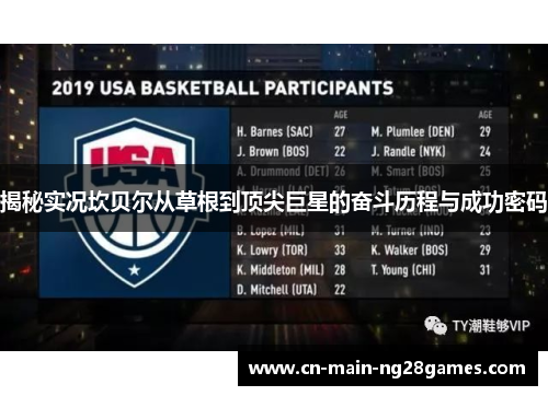 揭秘实况坎贝尔从草根到顶尖巨星的奋斗历程与成功密码 揭秘实况坎贝尔从草根到顶尖巨星的奋斗历程与成功密码